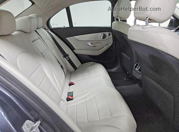 55SWF4KB8GU121335 2016 MERCEDES-BENZ C Gray Հետևի նստատեղերի տեսք