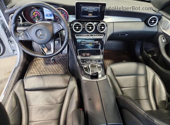 55SWF4KB8GU126874 2016 MERCEDES-BENZ C Silver წინა პანელის ხედი