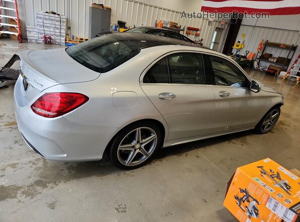 55SWF4KB8GU126874 2016 MERCEDES-BENZ C Silver უკანა მარჯვენა