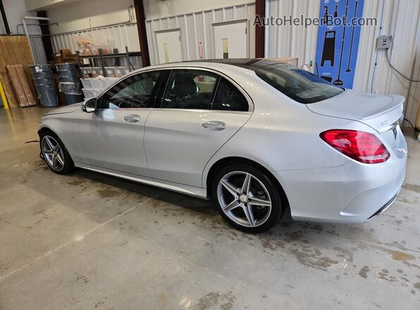 55SWF4KB8GU126874 2016 MERCEDES-BENZ C Silver უკანა მარცხენა