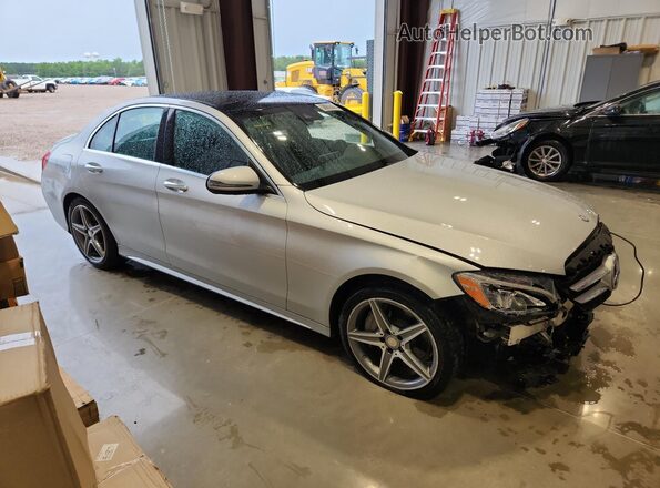 55SWF4KB8GU126874 2016 MERCEDES-BENZ C Silver წინა მარჯვენა