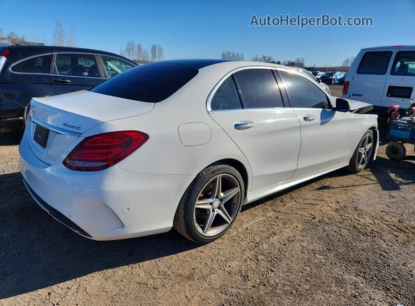 55SWF4KB8GU144095 2016 MERCEDES-BENZ C White Trasero derecho