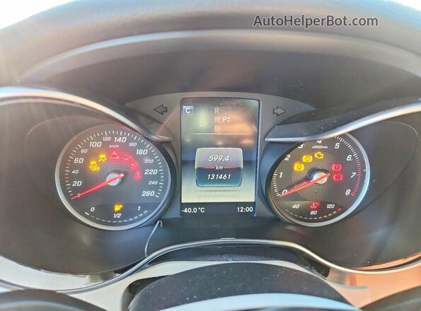 55SWF4KB8GU144095 2016 MERCEDES-BENZ C White Vista del cuadro de instrumentos