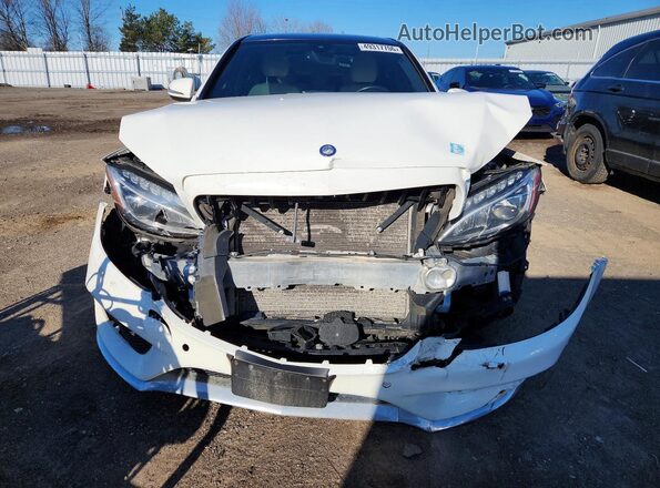 55SWF4KB8GU144095 2016 MERCEDES-BENZ C White Vista frontal