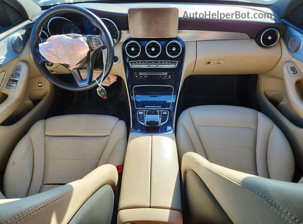 55SWF4KB8GU144095 2016 MERCEDES-BENZ C White Vista del salpicadero