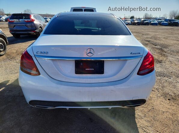 55SWF4KB8GU144095 2016 MERCEDES-BENZ C White Vista trasera