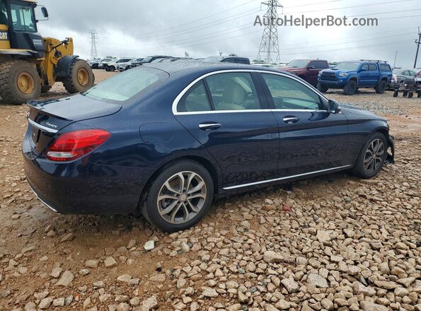 55SWF4KB8GU165044 2016 MERCEDES-BENZ C Blue Rear right