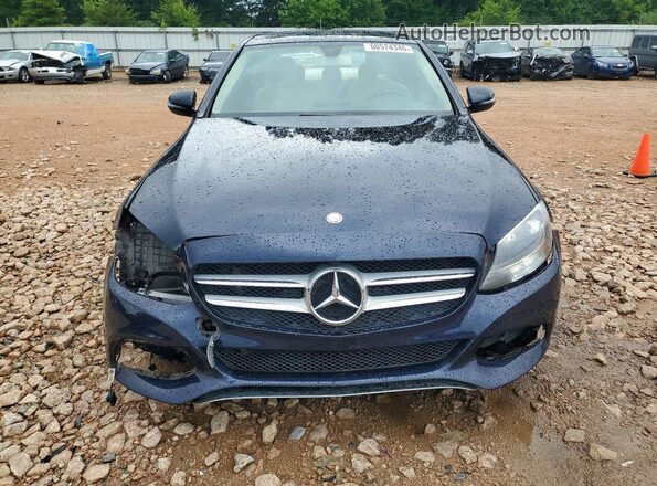 55SWF4KB8GU165044 2016 MERCEDES-BENZ C Blue Front view