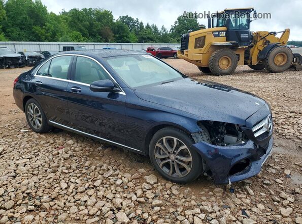 55SWF4KB8GU165044 2016 MERCEDES-BENZ C Blue Front right