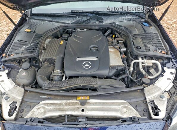 55SWF4KB8GU165044 2016 MERCEDES-BENZ C Blue Rear interior view