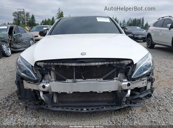 55SWF4KB8GU168090 2016 MERCEDES-BENZ C-CLASS White Widok z przodu