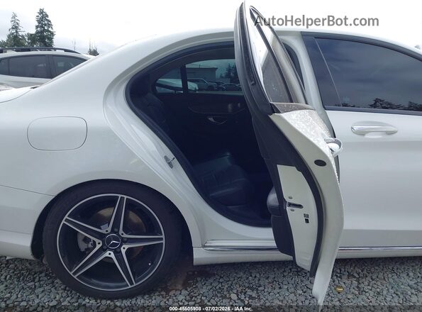 55SWF4KB8GU168090 2016 MERCEDES-BENZ C-CLASS White Widok naklejki z numerem VIN