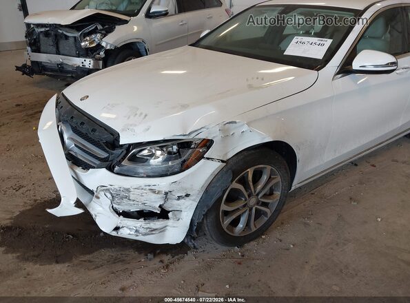 55SWF4KB8GU172205 2016 MERCEDES-BENZ C-CLASS Белый Вид спереди