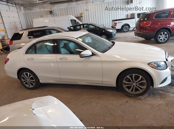 55SWF4KB8GU172205 2016 MERCEDES-BENZ C-CLASS Белый Вид задней части салона