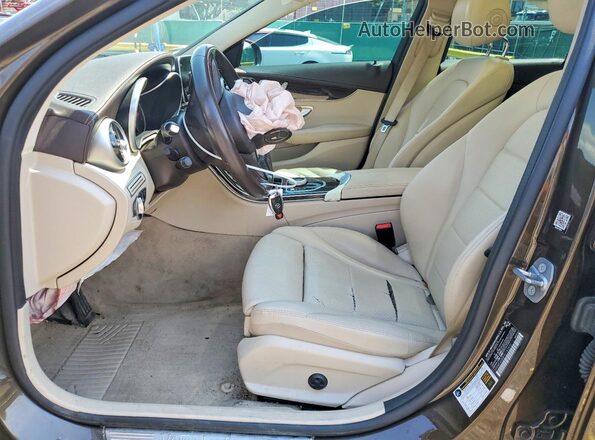 55SWF4KB8HU183495 2017 MERCEDES-BENZ C Brown Սալոնի դիմացի տեսք