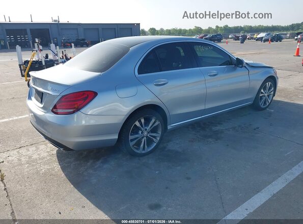 55SWF4KB8HU205334 2017 MERCEDES-BENZ C-CLASS Silver Задня права чверть