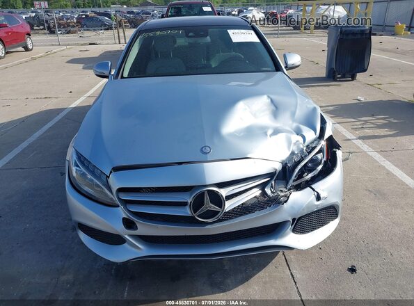55SWF4KB8HU205334 2017 MERCEDES-BENZ C-CLASS Silver Вид панелі приладів