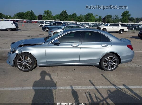 55SWF4KB8HU205334 2017 MERCEDES-BENZ C-CLASS Silver Вид задньої частини салону