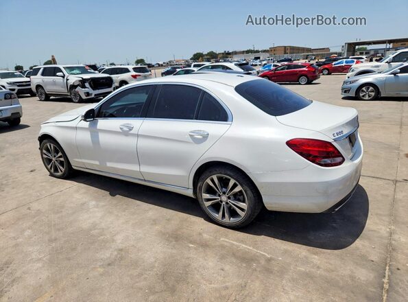 55SWF4KB8HU205897 2017 MERCEDES-BENZ C White Rear left