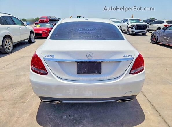 55SWF4KB8HU205897 2017 MERCEDES-BENZ C White Rear view