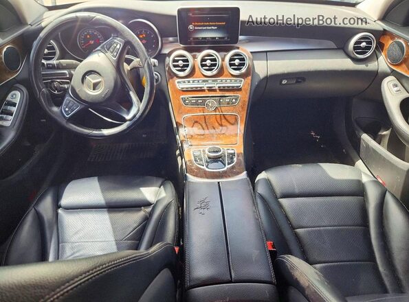55SWF4KB8HU205897 2017 MERCEDES-BENZ C White Dashboard view