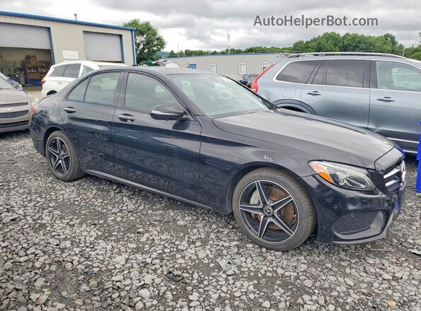 55SWF4KB8JU262249 2018 MERCEDES-BENZ C Black Передня права чверть