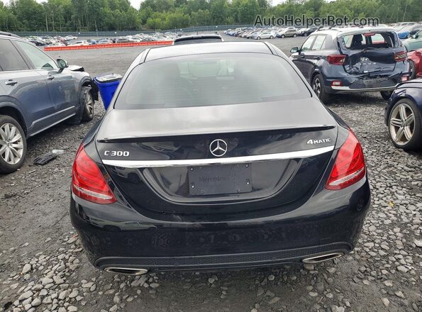 55SWF4KB8JU262249 2018 MERCEDES-BENZ C Black Вид ззаду