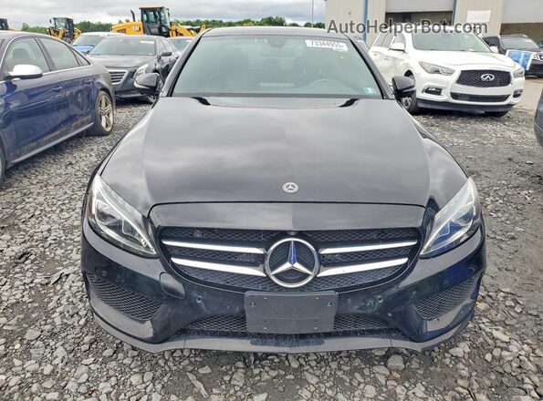 55SWF4KB8JU262249 2018 MERCEDES-BENZ C Black Вид спереду