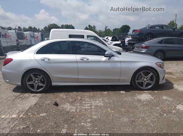55SWF4KB9GU139147 2016 MERCEDES-BENZ C-CLASS Серебряный Вид задней части салона