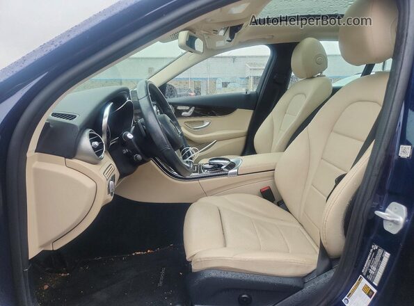 55SWF4KB9GU153873 2016 MERCEDES-BENZ C Blue Front interior view