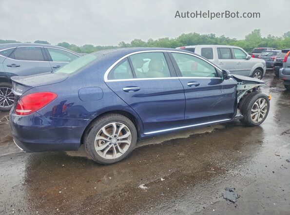 55SWF4KB9GU153873 2016 MERCEDES-BENZ C Blue Rear right