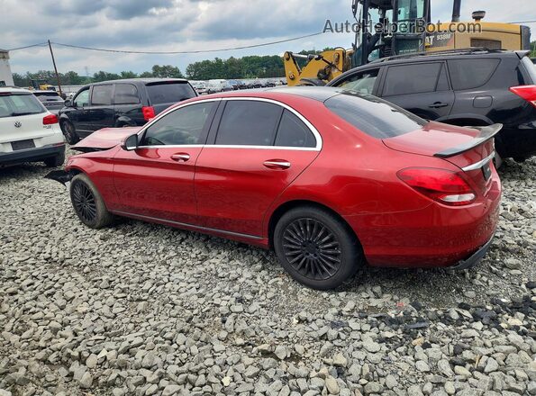 55SWF4KB9GU166252 2016 MERCEDES-BENZ C Red Задня ліва чверть