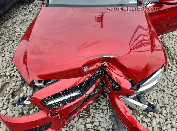 55SWF4KB9GU166252 2016 MERCEDES-BENZ C Red Вид задньої частини салону