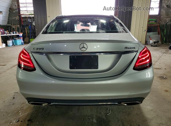 55SWF4KB9GU173654 2016 MERCEDES-BENZ C Серебряный Вид сзади