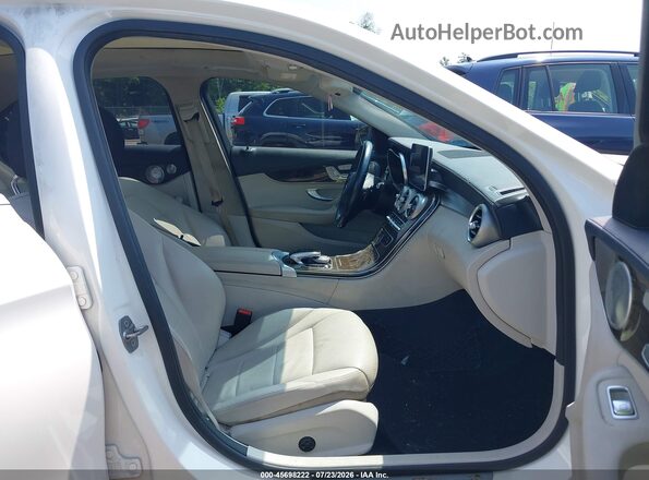 55SWF4KB9GU178174 2016 MERCEDES-BENZ C-CLASS White წინა სალონის ხედი