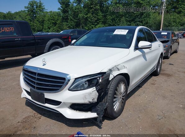 55SWF4KB9GU178174 2016 MERCEDES-BENZ C-CLASS White წინა ხედი