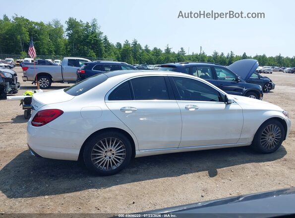 55SWF4KB9GU178174 2016 MERCEDES-BENZ C-CLASS White უკანა სალონის ხედი