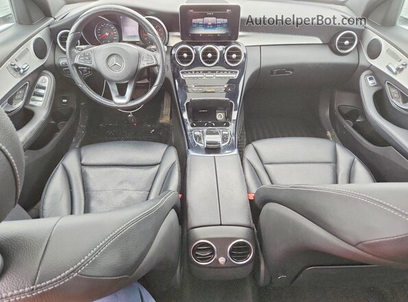 55SWF4KB9HU218996 2017 MERCEDES-BENZ C White Widok deski rozdzielczej