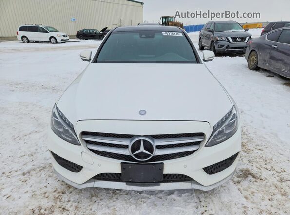 55SWF4KB9HU218996 2017 MERCEDES-BENZ C White Widok z przodu