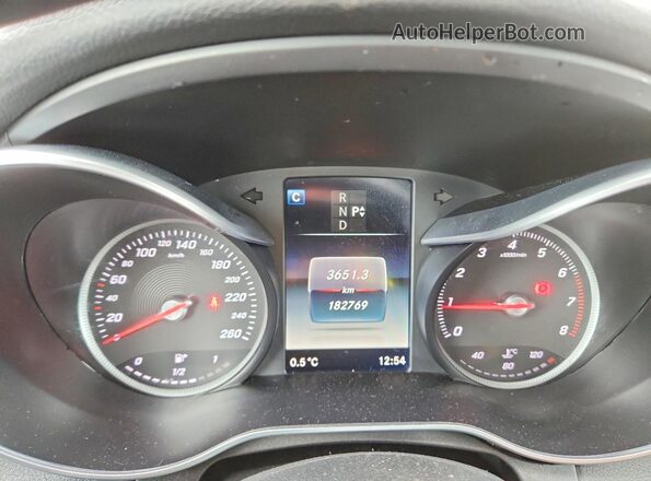 55SWF4KB9HU218996 2017 MERCEDES-BENZ C White Widok zestawu wskaźników