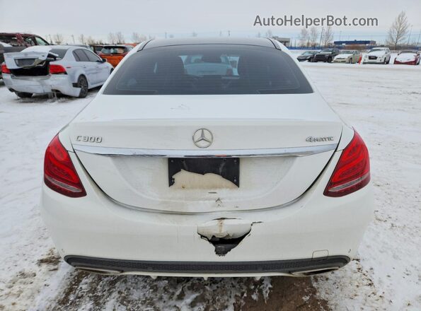 55SWF4KB9HU218996 2017 MERCEDES-BENZ C White Widok z tyłu