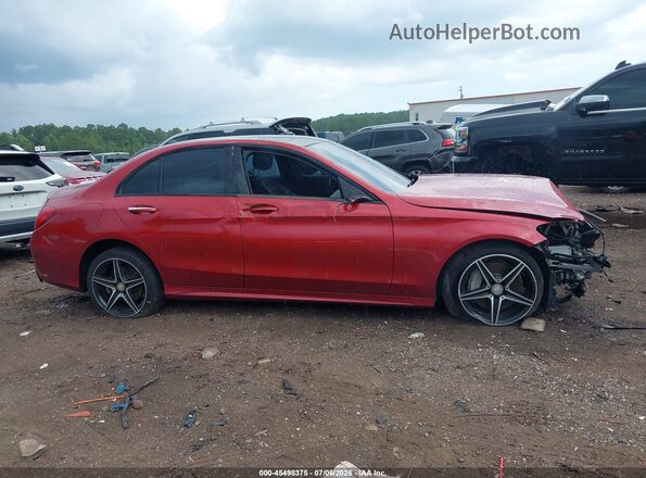 55SWF4KBXGU101572 2016 MERCEDES-BENZ C-CLASS Red Սարքավորումների վահանակի տեսք