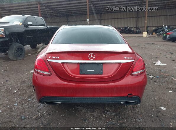 55SWF4KBXGU101572 2016 MERCEDES-BENZ C-CLASS Red 