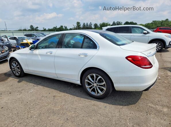 55SWF4KBXGU103435 2016 MERCEDES-BENZ C White Tył lewy