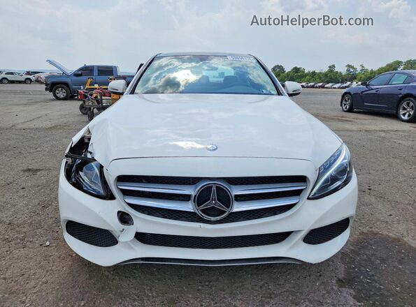 55SWF4KBXGU103435 2016 MERCEDES-BENZ C White Widok z przodu