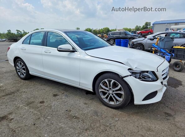 55SWF4KBXGU103435 2016 MERCEDES-BENZ C White Przód prawy