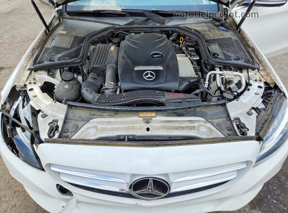 55SWF4KBXGU103435 2016 MERCEDES-BENZ C White Widok wnętrza z tyłu