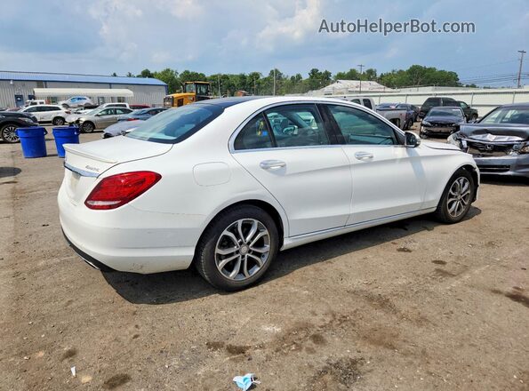 55SWF4KBXGU103435 2016 MERCEDES-BENZ C White Tył prawy