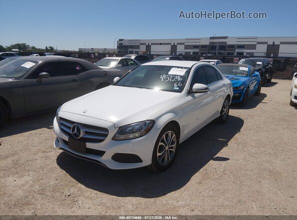 55SWF4KBXGU140775 2016 MERCEDES-BENZ C-CLASS White Front left