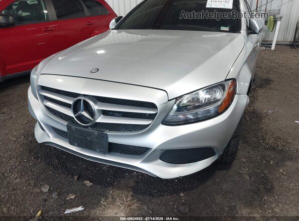 55SWF4KBXGU174523 2016 MERCEDES-BENZ C-CLASS Silver Вид спереду